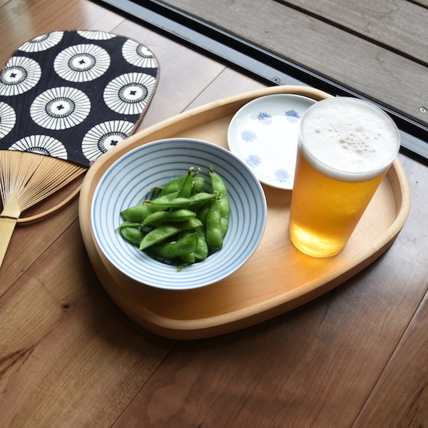 夏の晩酌に(帯ノコ盆 大 1) 夏の晩酌に(帯ノコ盆 大 1)