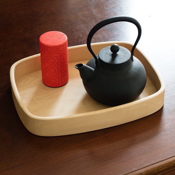 お茶の時間のお供に(帯ノコ盆 大 3) お茶の時間のお供に(帯ノコ盆 大 3)