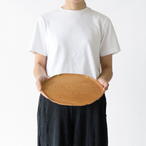 サイズイメージ(雪輪盆、モデル身長:162cm) サイズイメージ(雪輪盆、モデル身長:162cm)