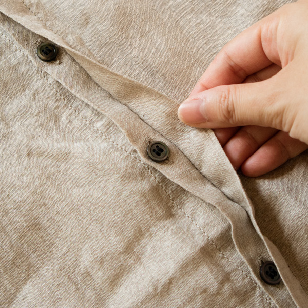 フロントは比翼仕立て(FLAX) フロントは比翼仕立て(FLAX)