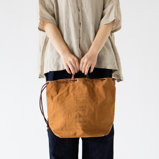 CANVAS×LEATHER MAIL PURSEバッグ(KHAKI)