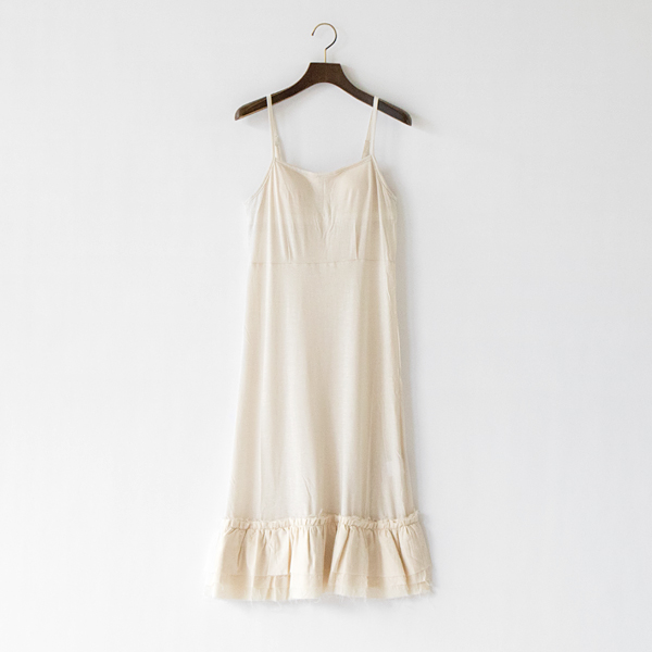 モダール綿シルク天竺スリップ(LIGHT BEIGE)