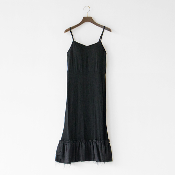 モダール綿シルク天竺スリップ(BLACK)