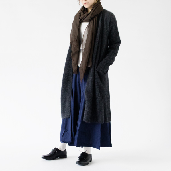 着用イメージ（DK BROWN、モデル身長162cm）