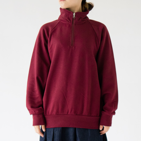 ハーフジップジャージトップ Bordeaux Sport-S(身長162cm)