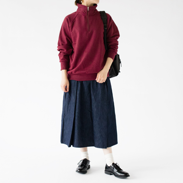 ハーフジップジャージトップ Bordeaux Sport-S(身長162cm)