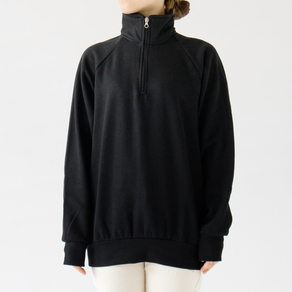ハーフジップジャージトップ Nero-M(身長162cm)