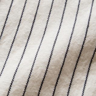 ウールリネンのほどよくリラックス感のある生地(WHITE×NAVY) ウールリネンのほどよくリラックス感のある生地(WHITE×NAVY)