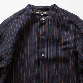 襟元(NAVY×BROWN) 襟元(NAVY×BROWN)