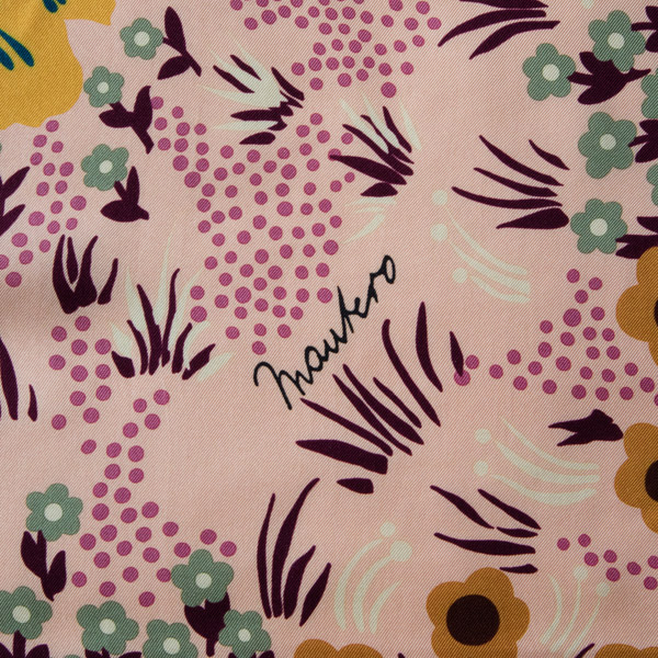 MANTERO シルクツイルスカーフ PINK