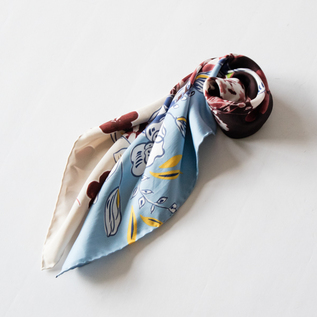 MANTERO シルクスカーフ (70×70)／MANTERO（マンテロ）｜愛着を持って