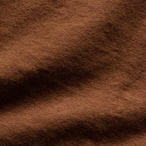程よい厚みでシャリ感のある生地(BROWN)