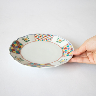 赤小紋 七寸中皿／宮本泰山堂(みやもとたいざんどう)｜愛着を持って