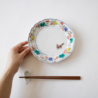 ぶどうとリス 七寸中皿／宮本泰山堂(みやもとたいざんどう)｜愛着を