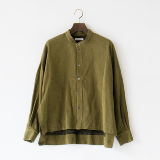 綿 刺子織 スリットショート ドルマンブラウス(YELLOW GREEN) 綿 刺子織 スリットショート ドルマンブラウス(YELLOW GREEN)
