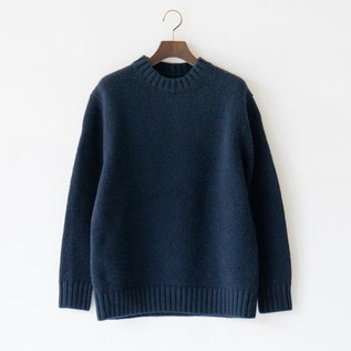 ソフトラムウール ニット NAVY