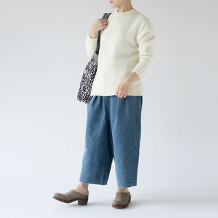 SOFT LAMB WOOL KNIT WHITE／YONETOMI NEW BASIC / Shop ZUTTO for the
