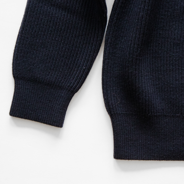 エクストラファインウール リブニット NAVY エクストラファインウール リブニット NAVY