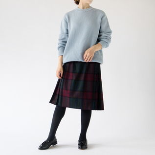 soylatte 新品未使用YONFA ヨンファ　ウールカシミヤ 細番手ウールヘリンボーン ウールボイルストール（72-50NI01-204