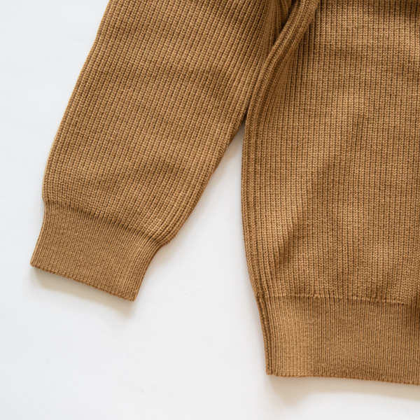 エクストラファインウール リブニット BEIGE