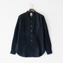 F3470 ユニセックス DENIM BAND COLLAR シャツ