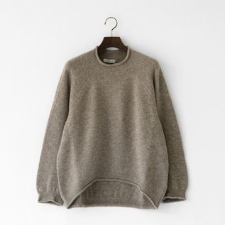 モンゴリアンウール カーブセーター(GREY) モンゴリアンウール カーブセーター(GREY)