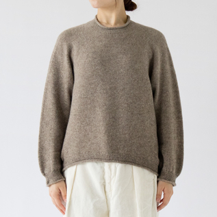 モンゴリアンウール カーブセーター(GREY) モンゴリアンウール カーブセーター(GREY)