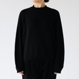 モンゴリアンウール カーブセーター(BLACK) モンゴリアンウール カーブセーター(BLACK)