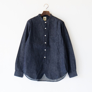 DENIM BAND COLLAE SHIRT
