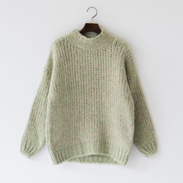 モックネックプルオーバー(Beige Anis)