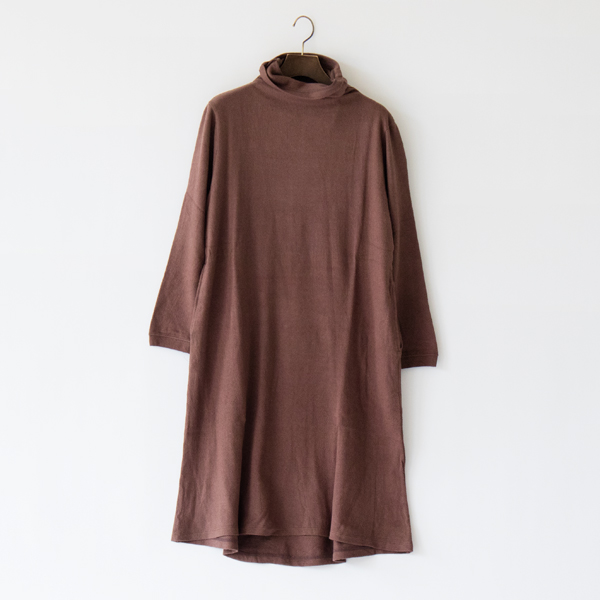 コットンリネンカシミヤ チュニックワンピース(AZUKI)