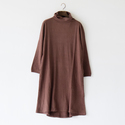 コットンリネンカシミヤ チュニックワンピース