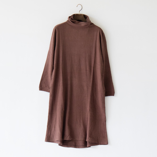 コットンリネンカシミヤ チュニックワンピース(AZUKI)