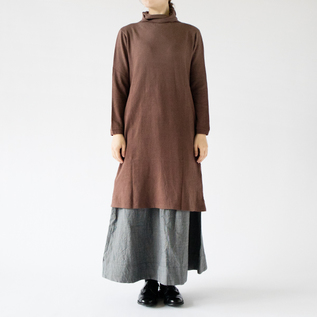 コットンリネンカシミヤ チュニックワンピース(AZUKI) コットンリネンカシミヤ チュニックワンピース(AZUKI)