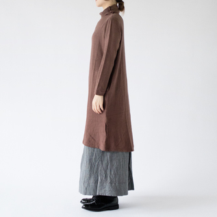 コットンリネンカシミヤ チュニックワンピース(AZUKI) コットンリネンカシミヤ チュニックワンピース(AZUKI)