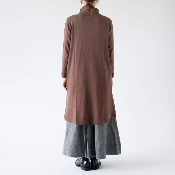 コットンリネンカシミヤ チュニックワンピース(AZUKI)