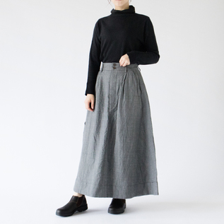 リネンコットンウール スカート／Vlas Blomme（ヴラスブラム）｜愛着を