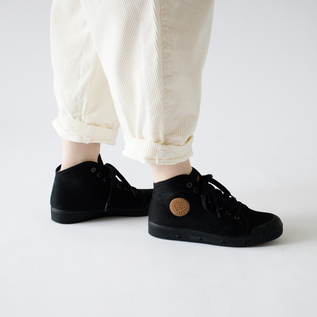 ハイカットスニーカー B2 HEAVY TWILL BLACK／Spring Court