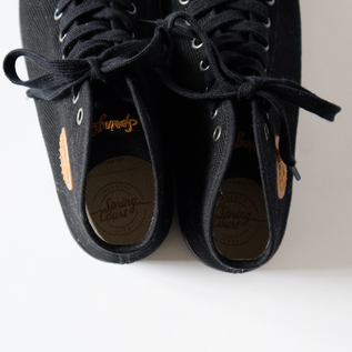 ハイカットスニーカー B2 HEAVY TWILL BLACK／Spring Court