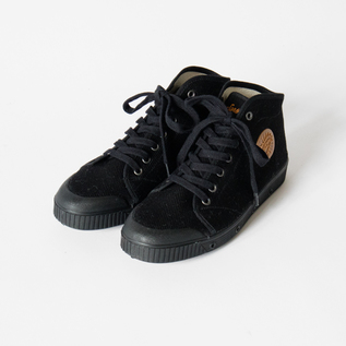 ハイカットスニーカー B2 HEAVY TWILL BLACK