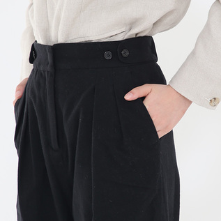 両サイドには便利なポケット(BLACK)
