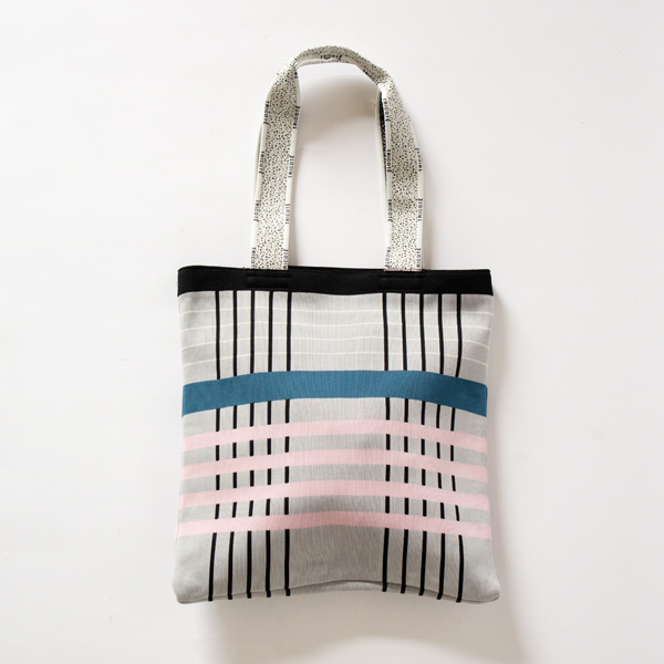 ニットトートバッグ(CHECK(L.GRAY))