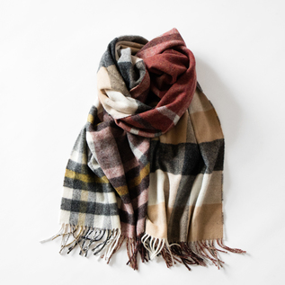 ラムウールストール SLW132／Glen Prince（グレン プリンス