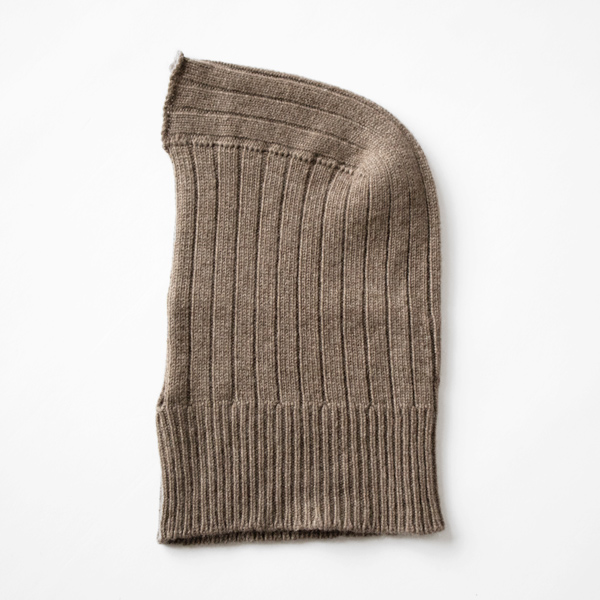 カシミヤニットフード(LT BROWN)
