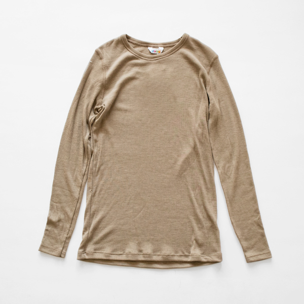 【限定色】ウール・シルク ロングスリーブ(ベージュ)