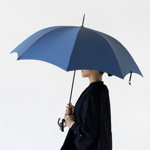 レディース晴雨兼用長傘 ワンギーハンドル ARA BLUE／FOX UMBRELLAS