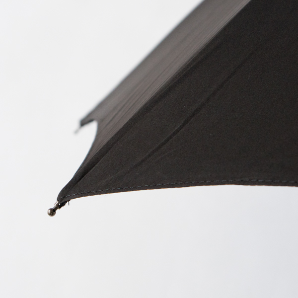 【FOX UMBRELLAS】チェック柄 折りたたみ傘 黒木製ハンドル レディース折りたたみ雨傘 ワンギーハンドル／FOX UMBRELLAS