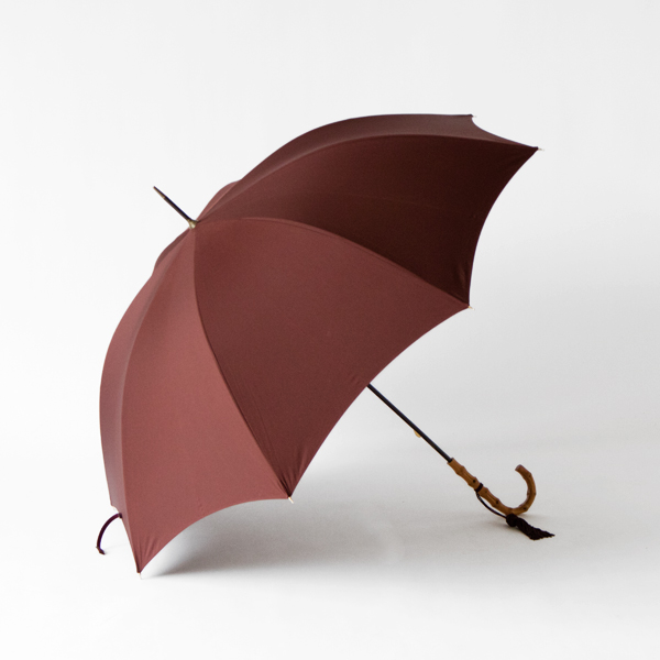 レディース晴雨兼用長傘　ワンギーハンドル BORDO