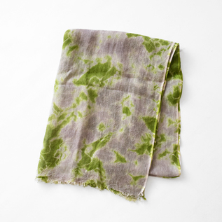 有松絞りリネンショール まだら絞り(OLIVE/GREY) 有松絞りリネンショール まだら絞り(OLIVE/GREY)
