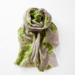 有松絞りリネンショール まだら絞り(OLIVE/GREY) 有松絞りリネンショール まだら絞り(OLIVE/GREY)